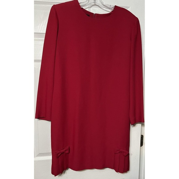Donna Ricco Dresses & Skirts - Donna Ricco Vintage Bow Hem‎ Sheath Dress Red Cocktail Wedding Women 14